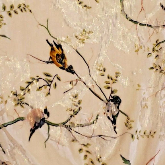 NEW ZARA GIRL VELVET DRESS W GOLD METALLIC THREAD - SZ 13 14 164 - Picture 3 of 6